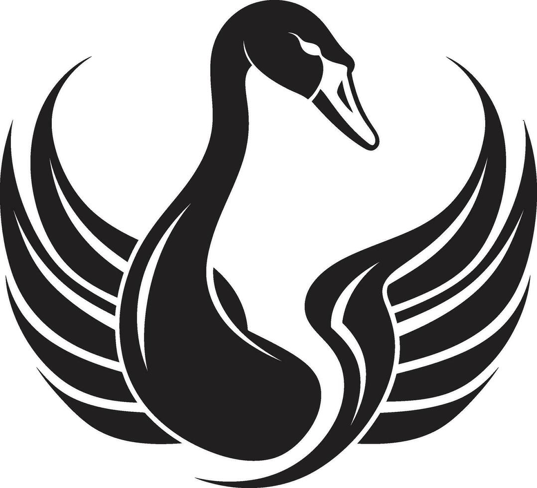 Black Swan Majesty in Vector Swan Lake Beauty