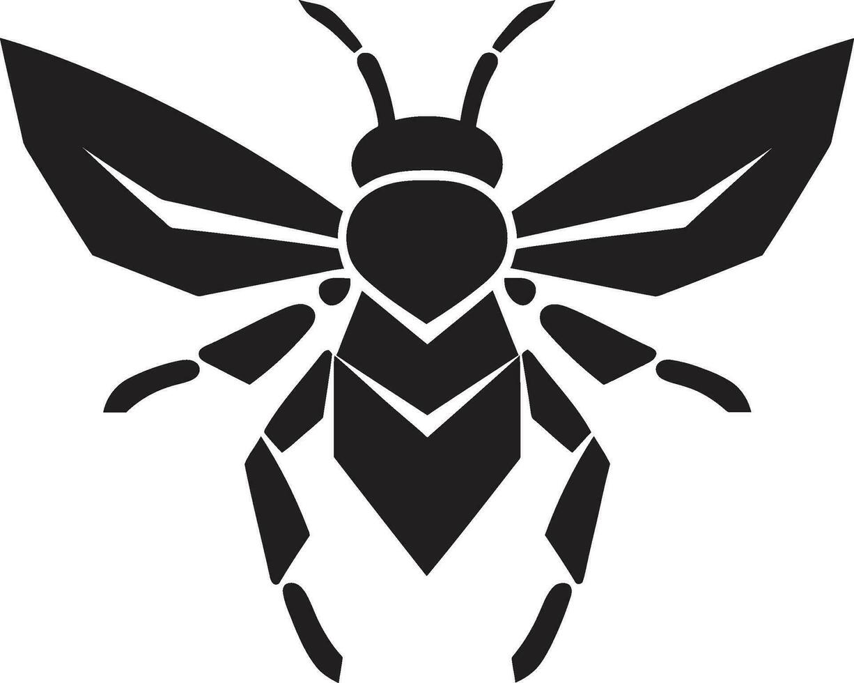 Desert Predator Illustration Savage Sting Wasp Logo vector