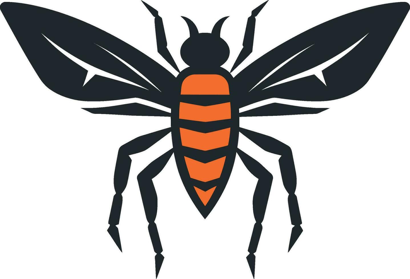 Black Hawk Wasp Mastery Predator of Arid Plains vector