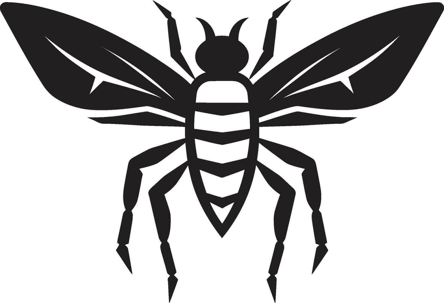 Predator of Arid Plains Tarantula Hawk Flight Logo vector