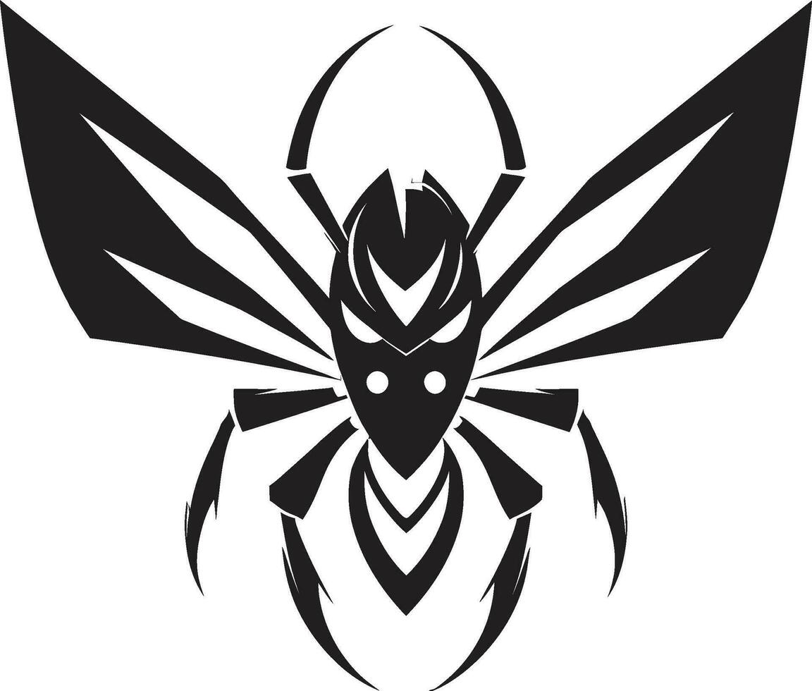 Insect Kingdom Sovereign Black Hawk Wasp Mastery vector