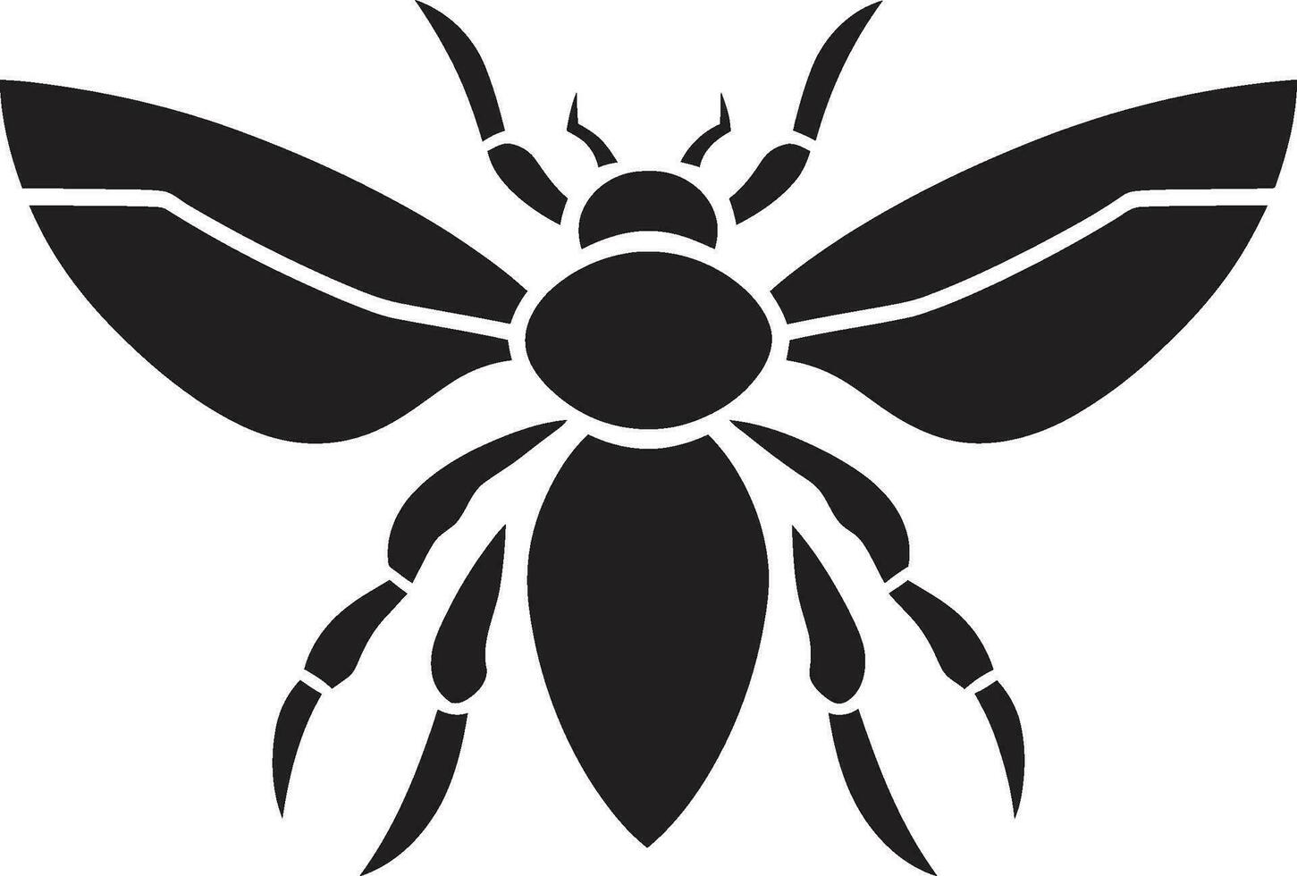 Tarantula Hawk Flight Logo Vector Insect Assassins Mark