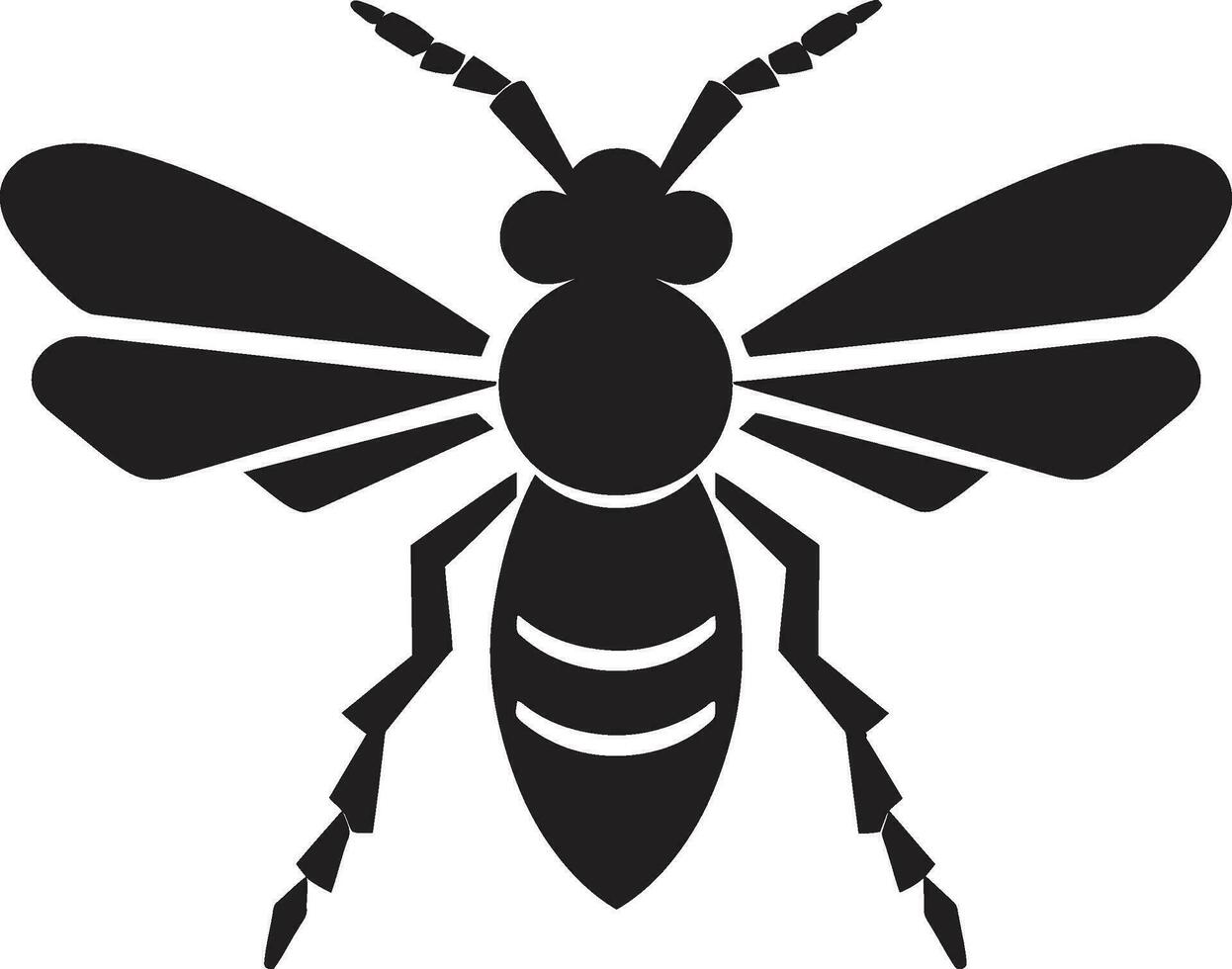 Insect Colony Emblem Design Wood Eating Menace Icon vector
