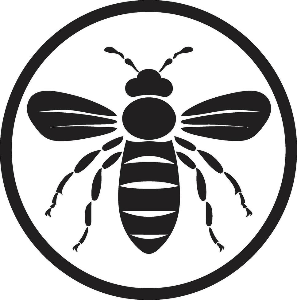 Termites in Vector Form Insect Colony Emblem Design