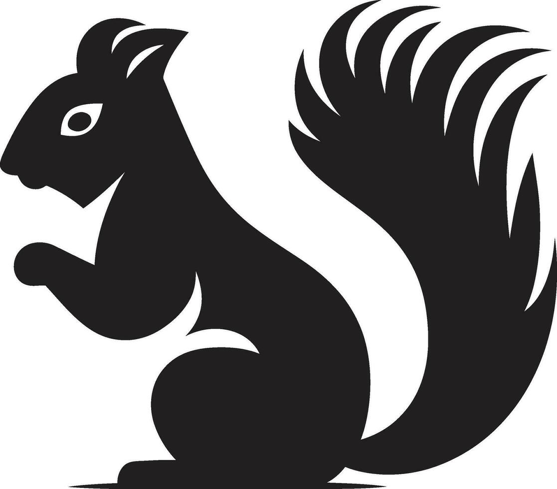 Squirrel Graphic Vector Illustration Stylish Squirrel Icon Design