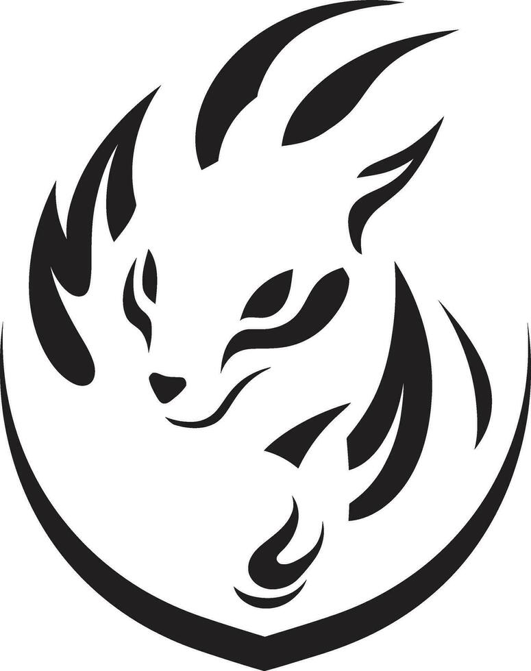 Enigmatic Squirrel Insignia Shadowed Acrobat Squirrel vector