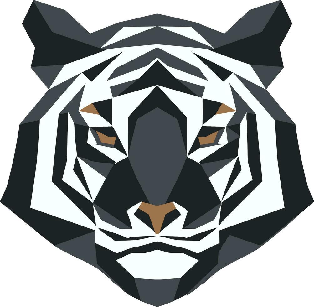 Wild Beauty Crest Graceful Black Panthera Badge vector