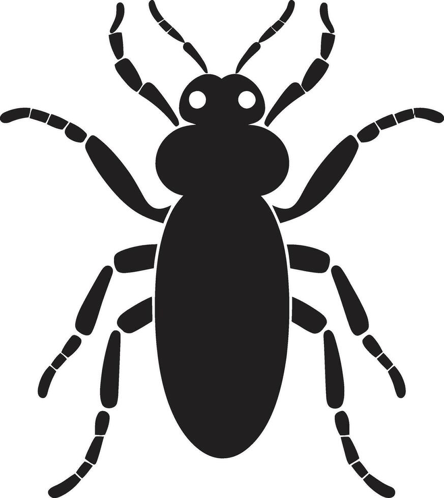 Termites in Vector Form Insect Colony Emblem Design