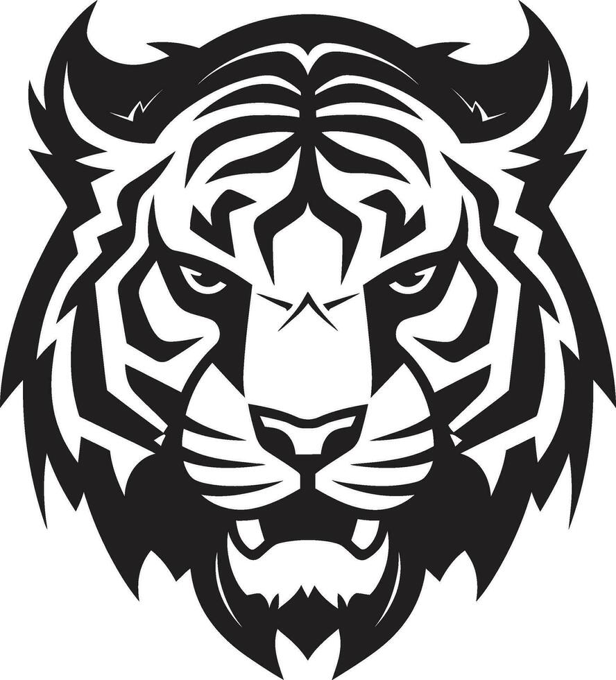 Stealthy Panthera Insignia Majestic Tiger King Logo vector