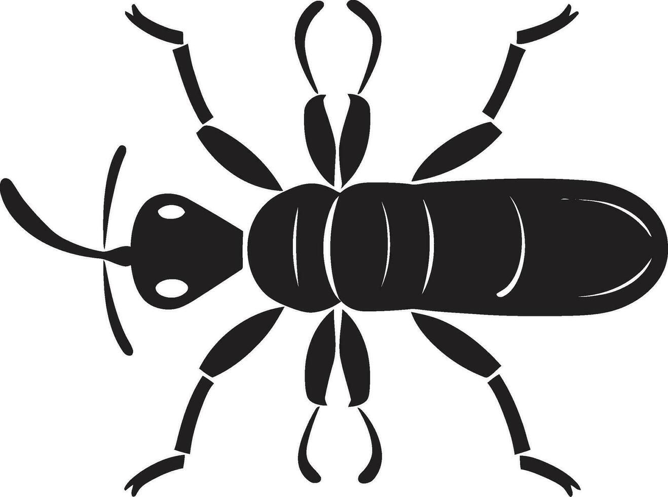 elegante insecto ilustración vector termita infestación