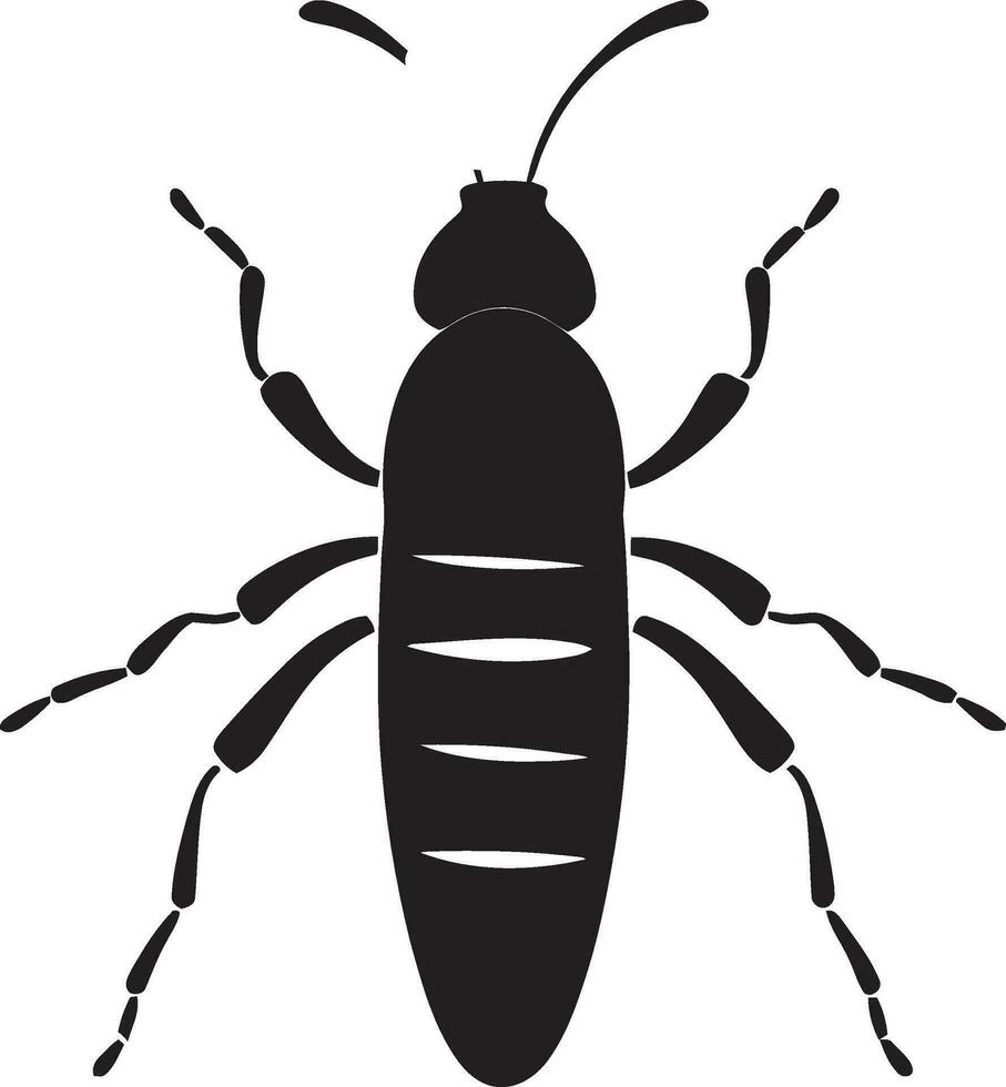 Vector Termite Infestation Black Beauty Insect Logo