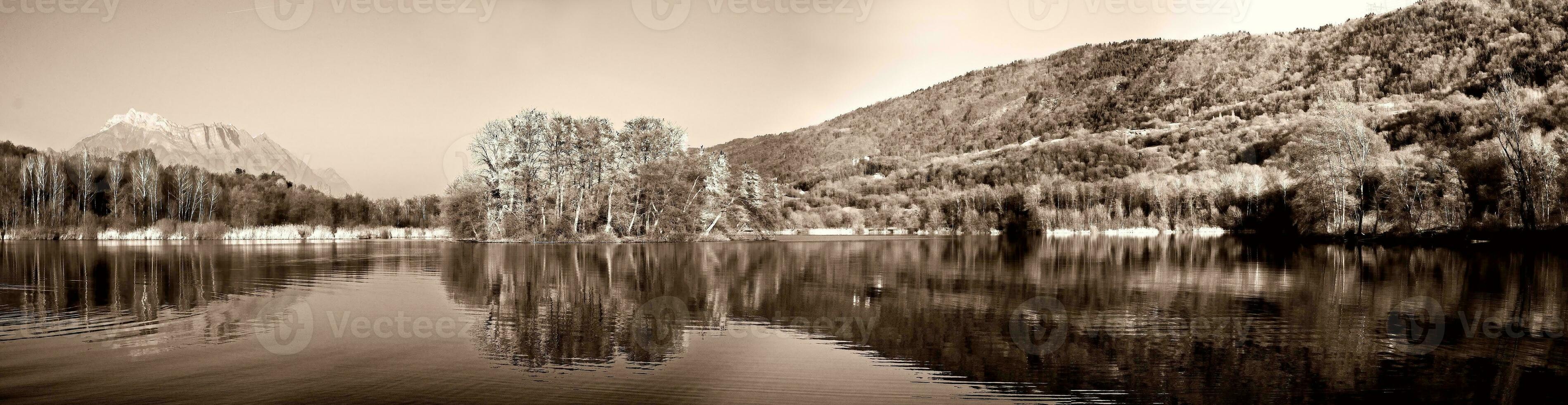 Serenity at Lake Saint Helene, Savoie, France photo