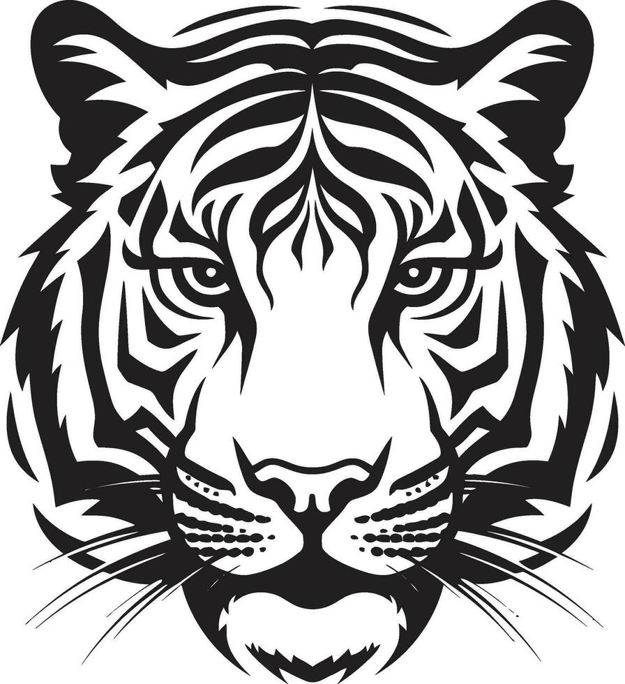 real selva guardián símbolo elegante Tigre majestad cresta vector