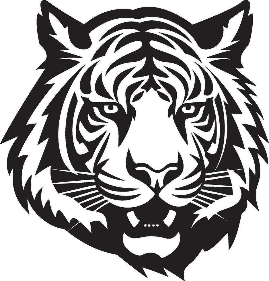 Stealthy Panthera King Mark Graceful Onyx Tiger Pride vector