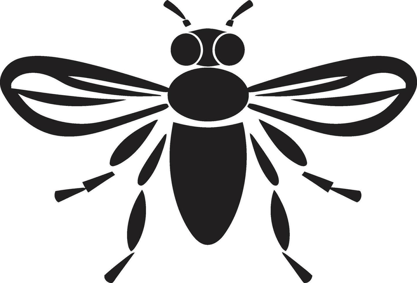 Monochrome Tsetse Invader Tiny Winged Trespasser vector