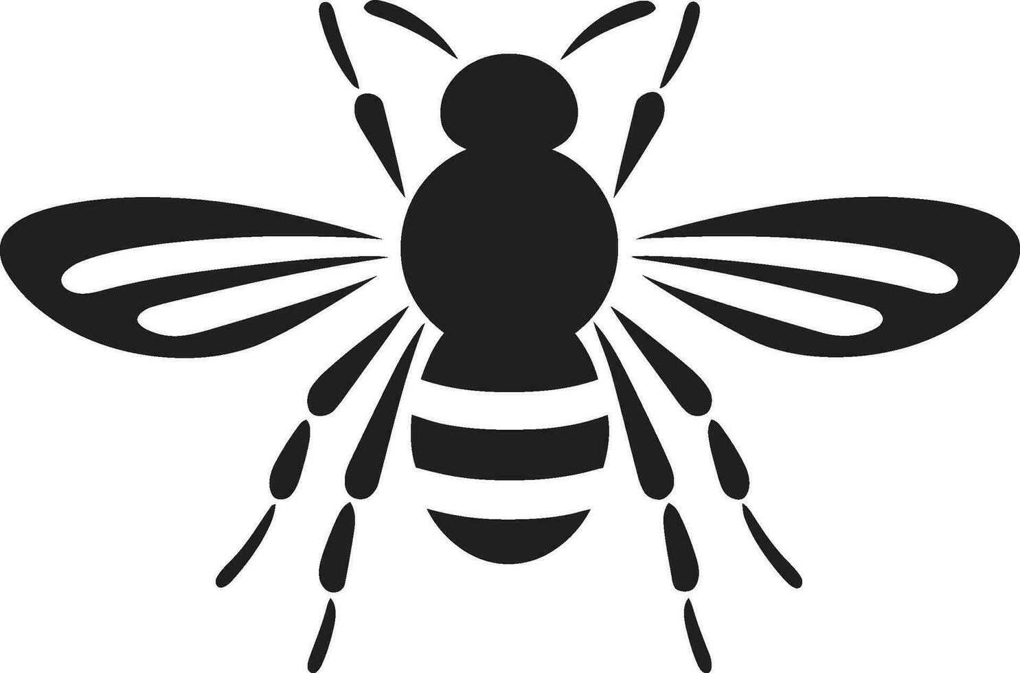 silencio tsetsé insecto logo mortal error iconografía vector