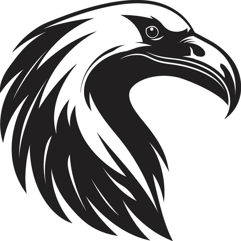 Monochrome Vultures Graceful Glide Regal Sky Scavenger Mark vector