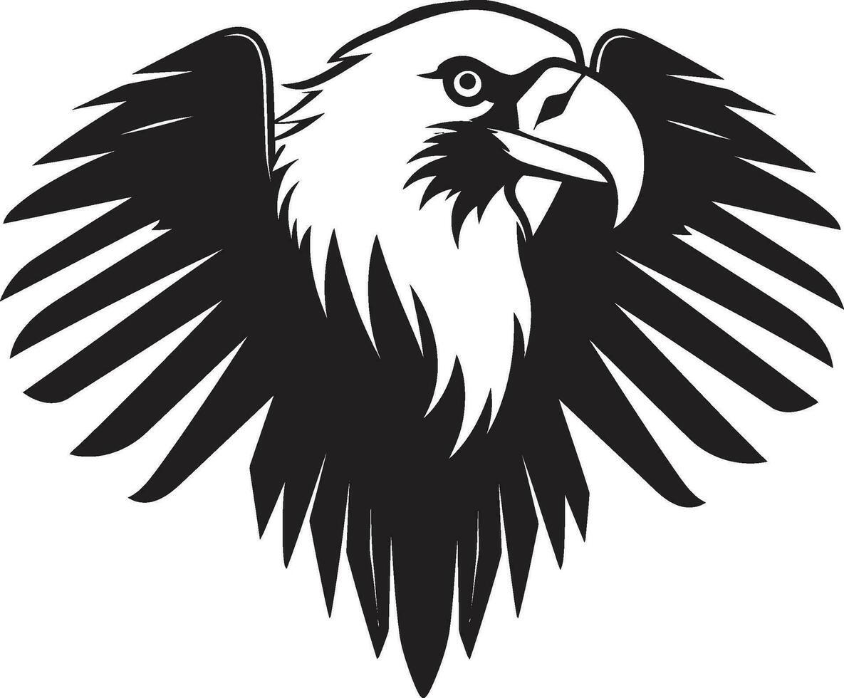 Black Vector Sky Sovereign Monochromatic Vultures Eye Logo