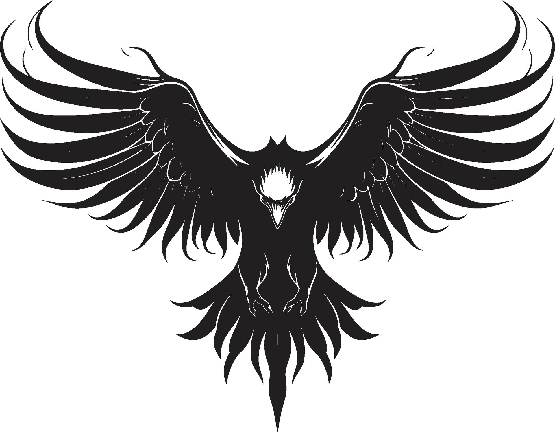 Majestic Winged Vulture Symbol Regal Sky Sovereign Insignia 32357101