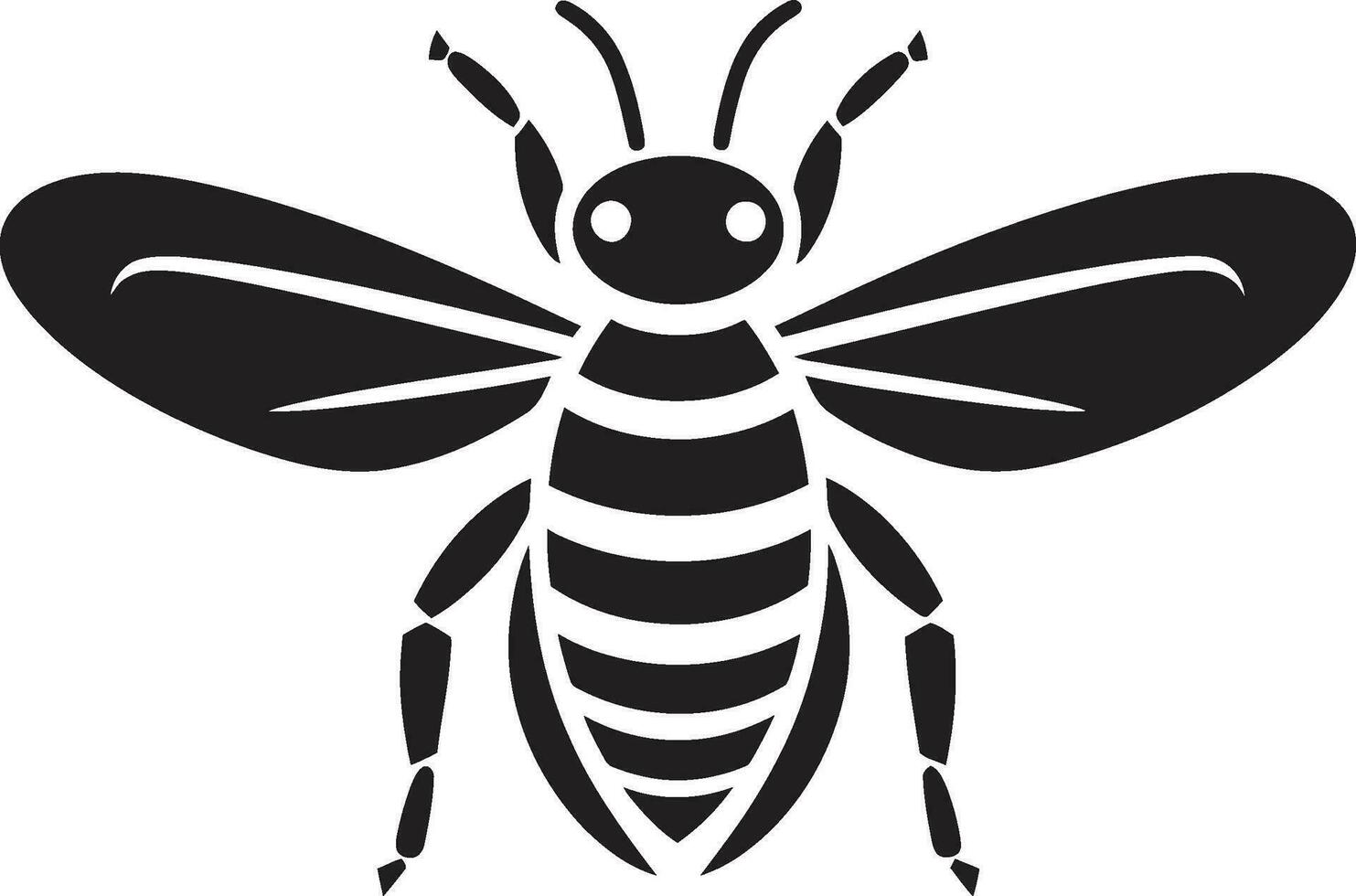 Monochrome Wasp Autocratic Icon Onyx Winged Avenger Mark vector