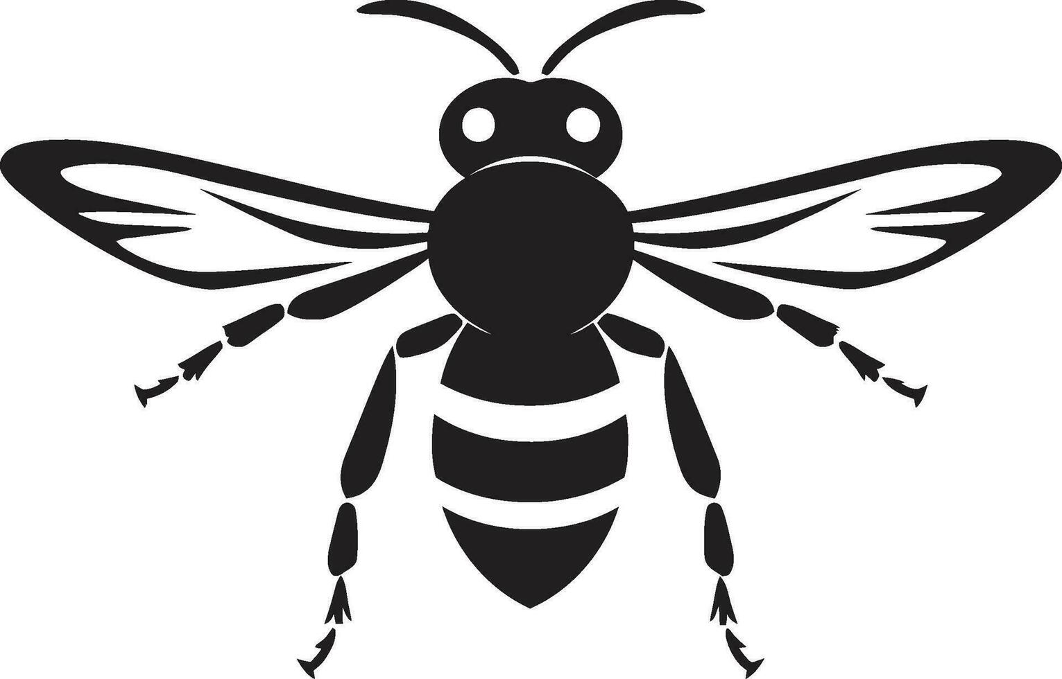 Nocturnal Wasps Authority Emblem Monochromatic Sting of the Night vector