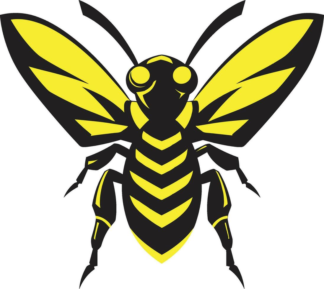 Wasps Dark Tyranny Insignia Elegant Avian Oligarch Mark vector