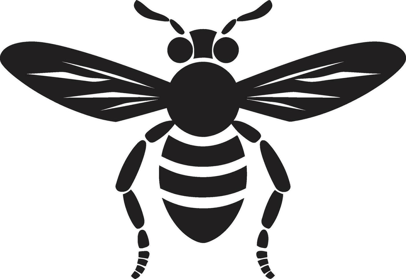 Wasps Sinister Dominion Logo Elegant Insect Sovereign Symbol vector