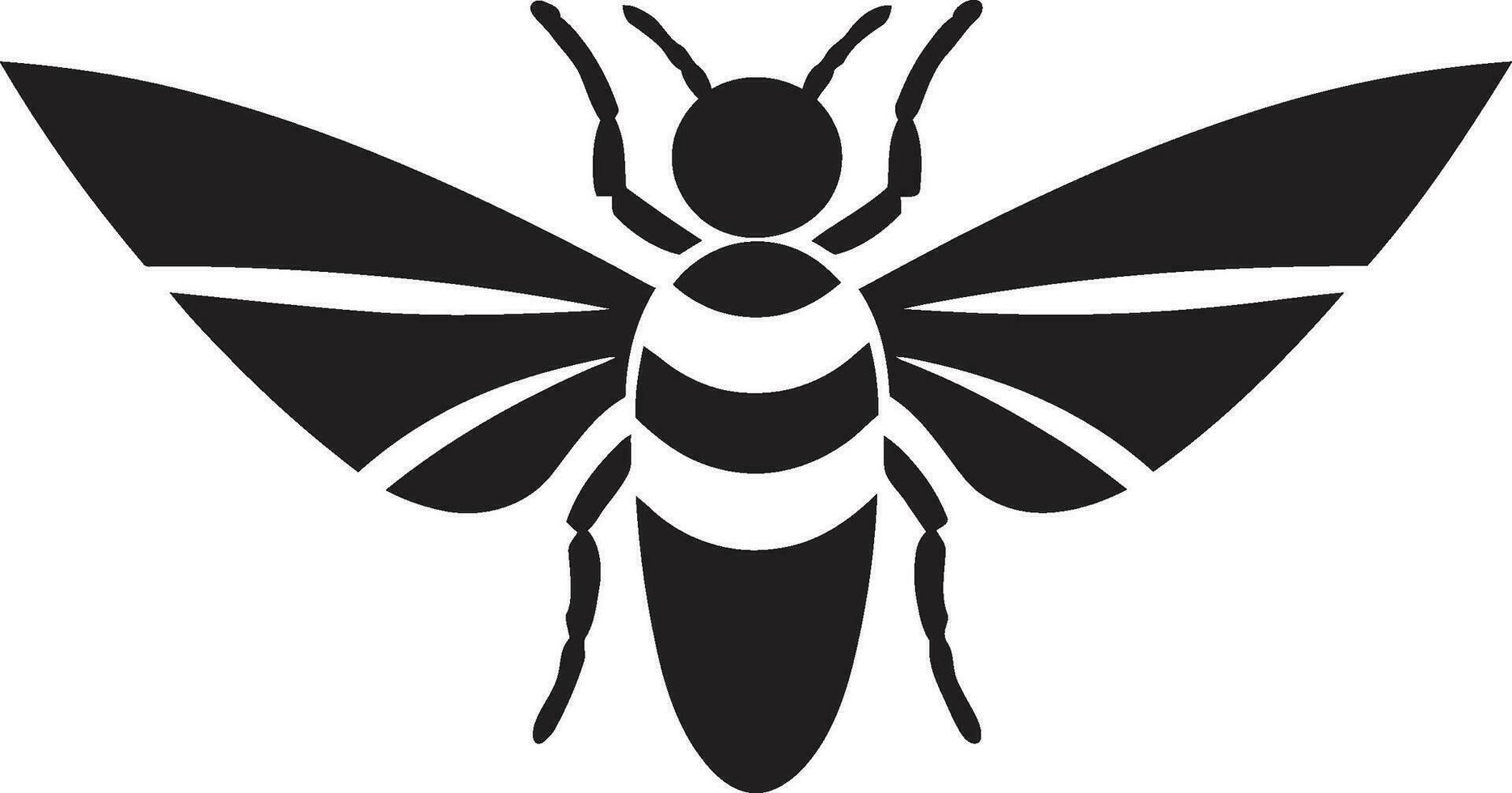 aguijones siniestro reinado icono real insecto imperio logo vector