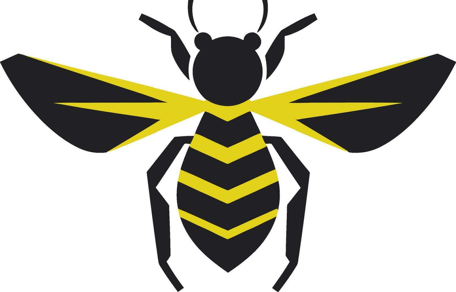 Dark Queen of Stingers Mark Venomous Wasp Sovereignty Symbol vector