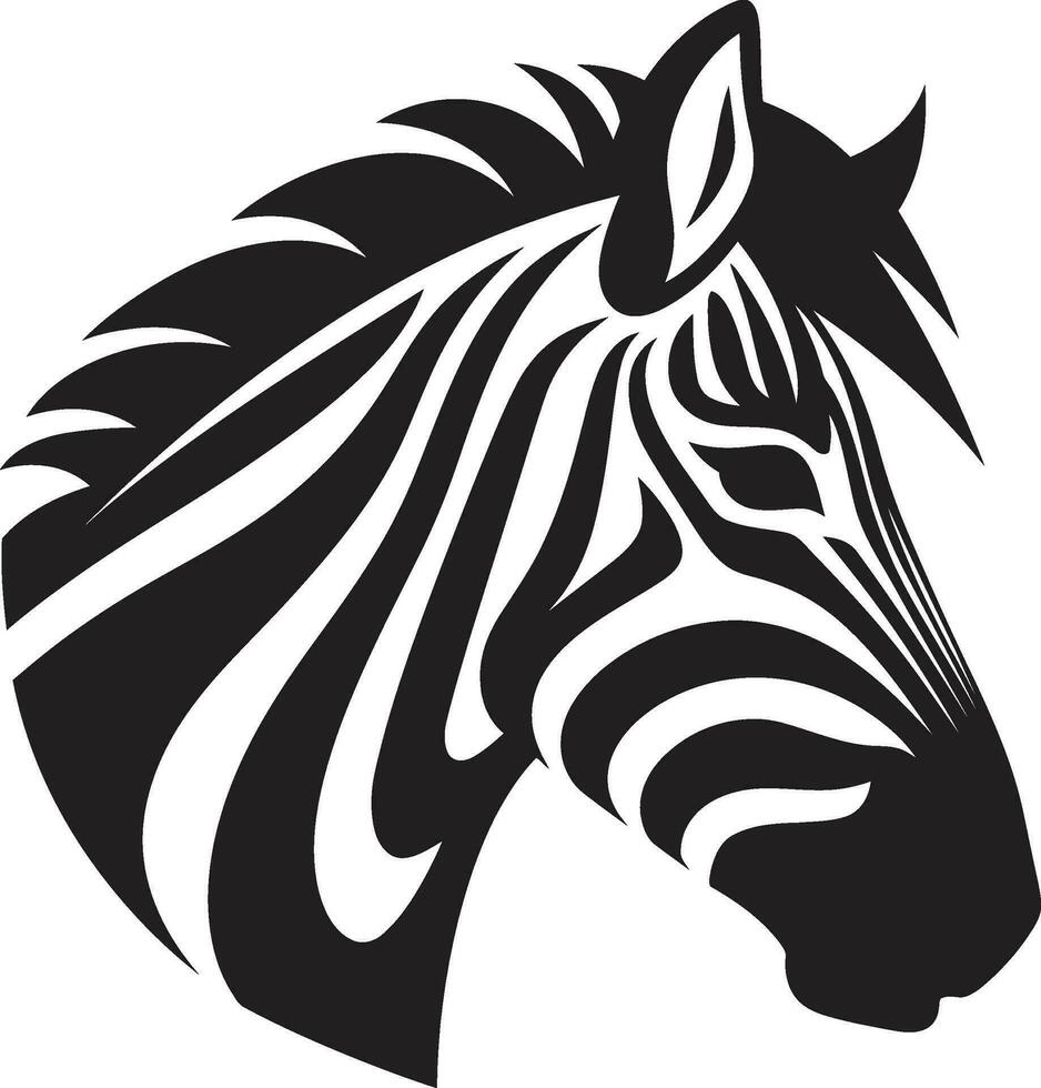 Stealthy Black and White Serenity Shadowed Striped Elegance of Nature vector