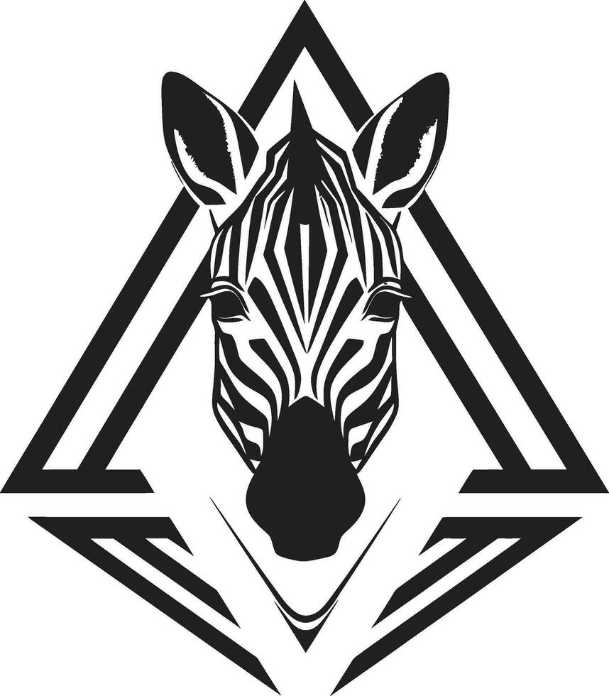 Monochrome Zebras Silent Stroll Striped Elegance in the Wilderness vector