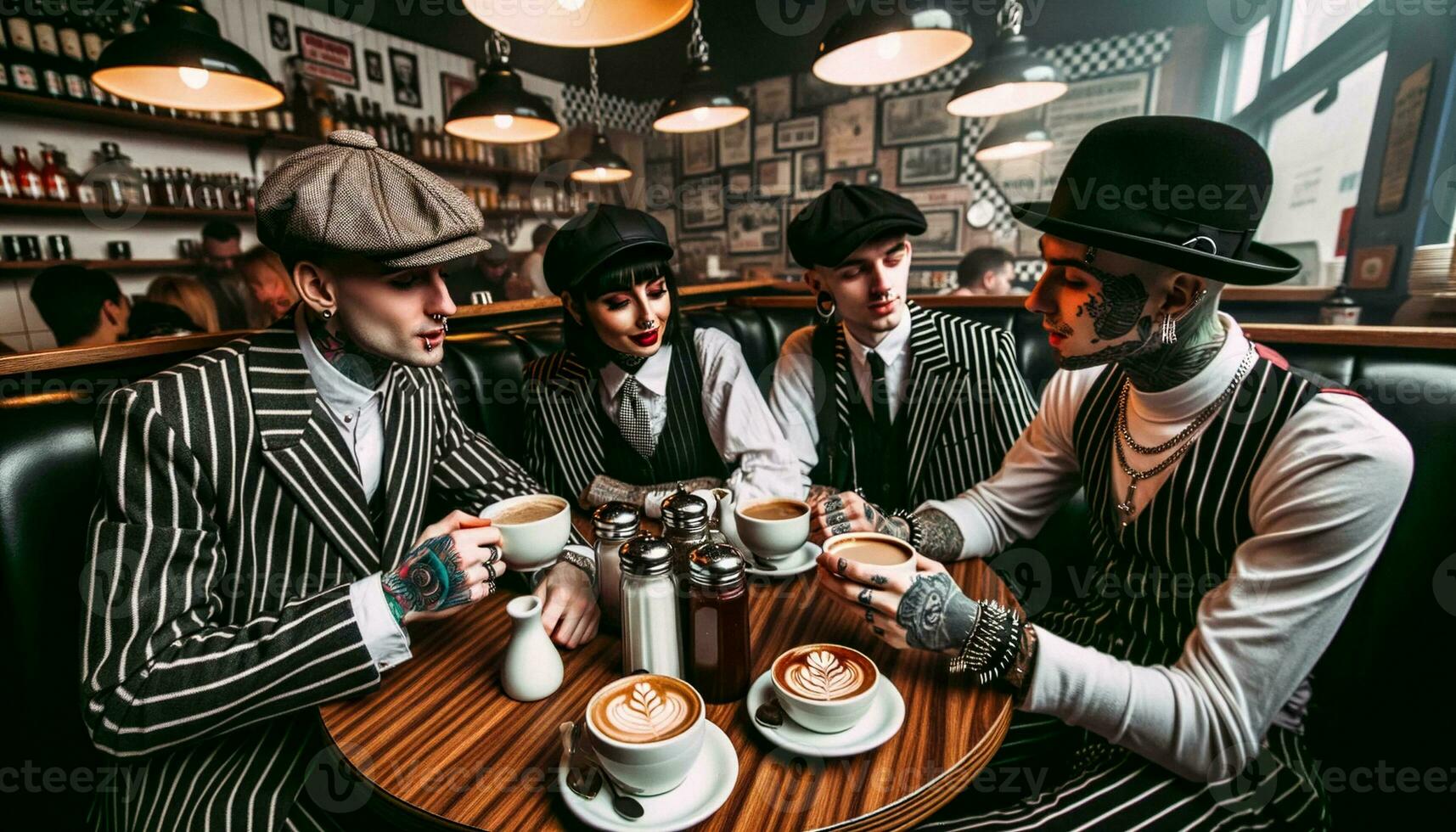 Punky Blinders in Retro Diner photo