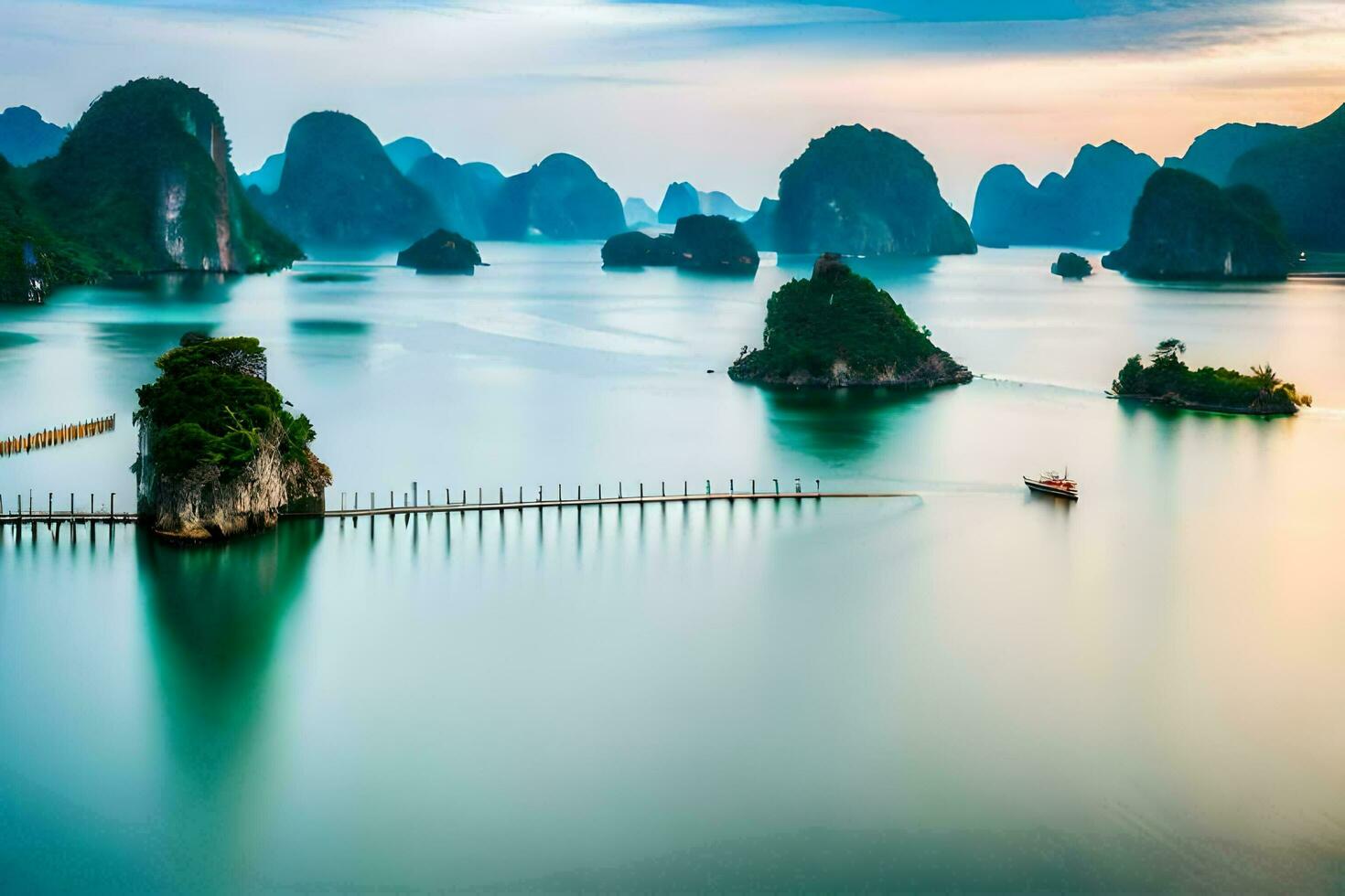 the best places to visit in vietnam. AI-Generated photo