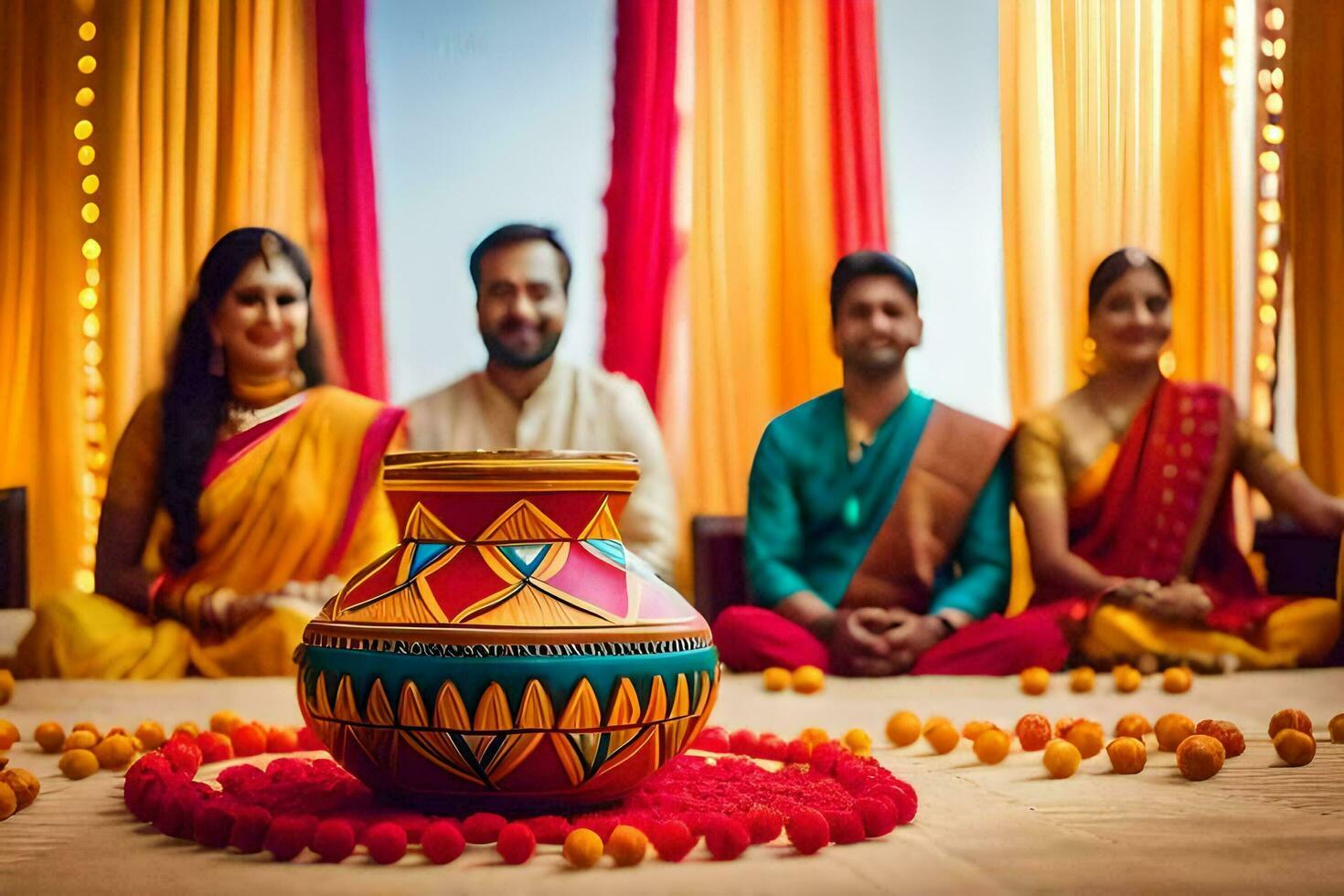 indian wedding photography in delhi. AI-Generated photo