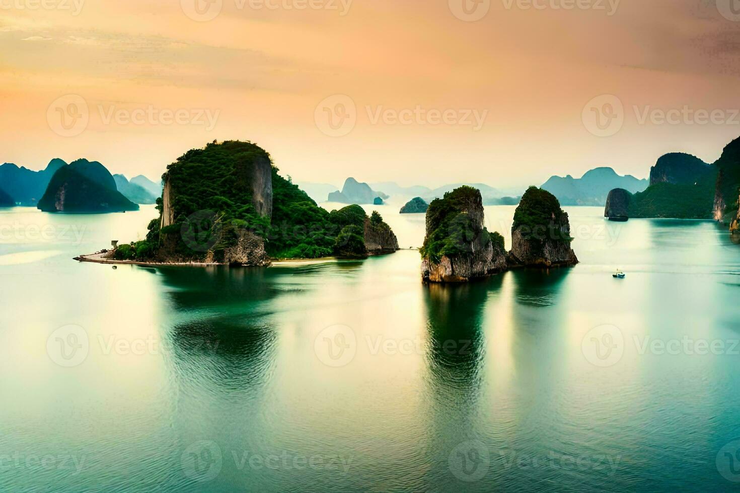 the best places to visit in vietnam. AI-Generated photo