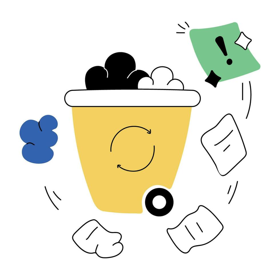 Trendy Recycle Data vector