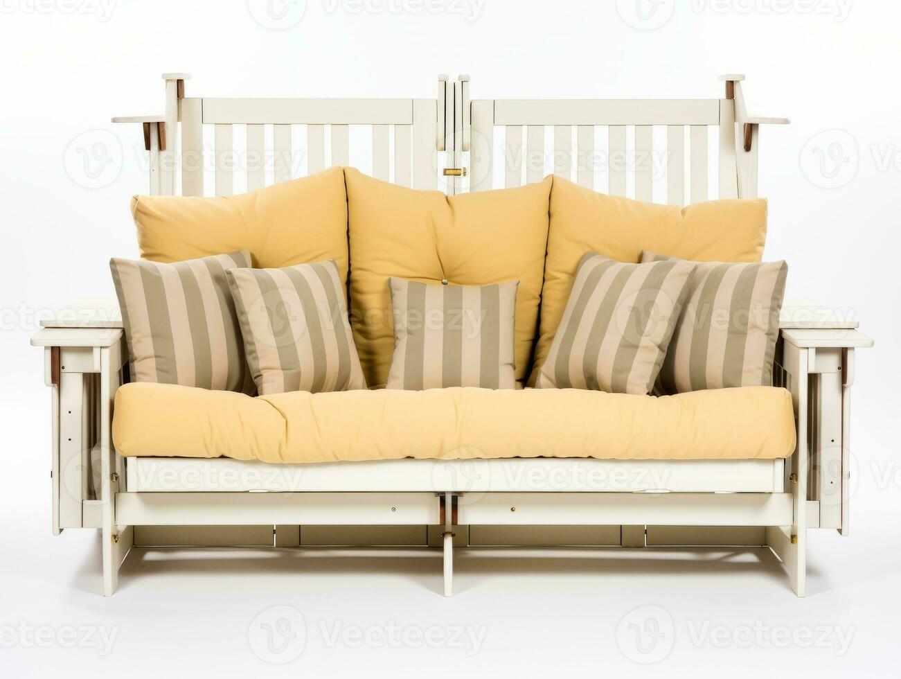 Furniture on white background AI Generative photo