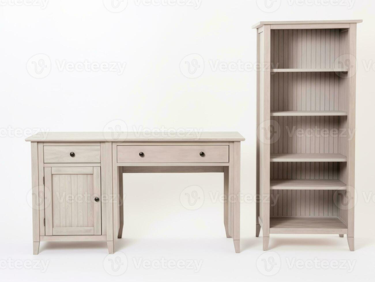 Furniture on white background AI Generative photo