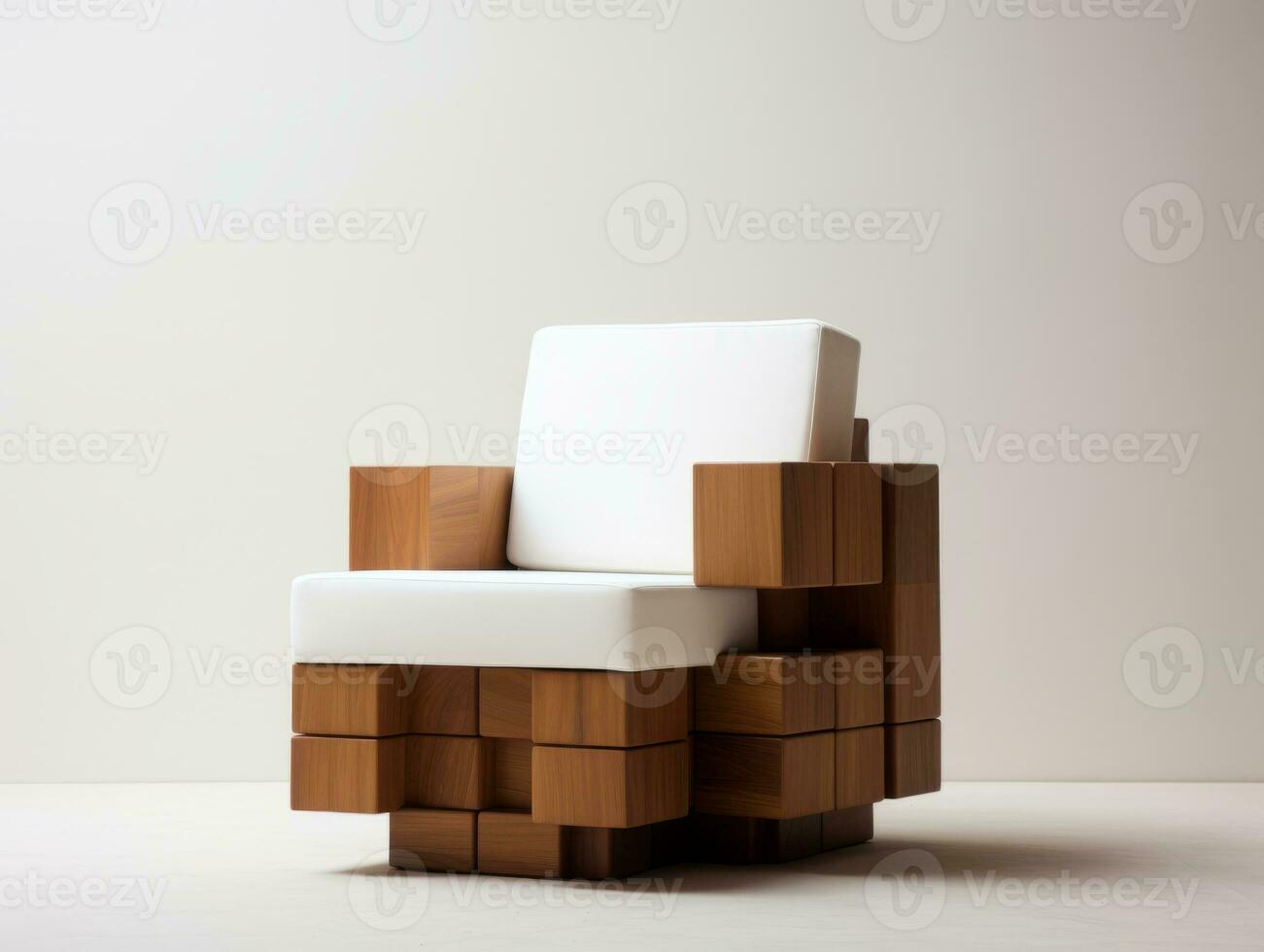 Furniture on white background AI Generative photo