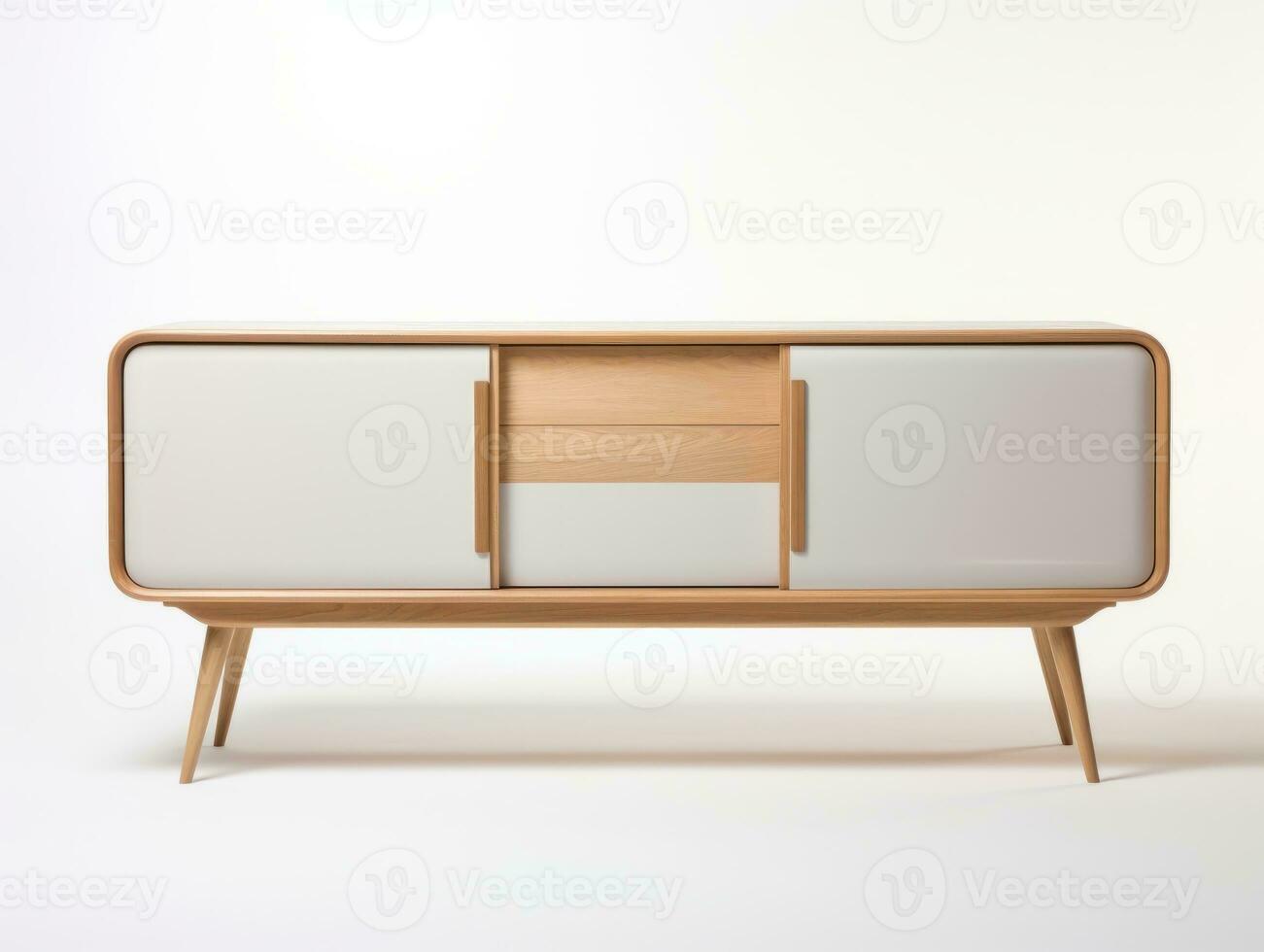 Furniture on white background AI Generative photo