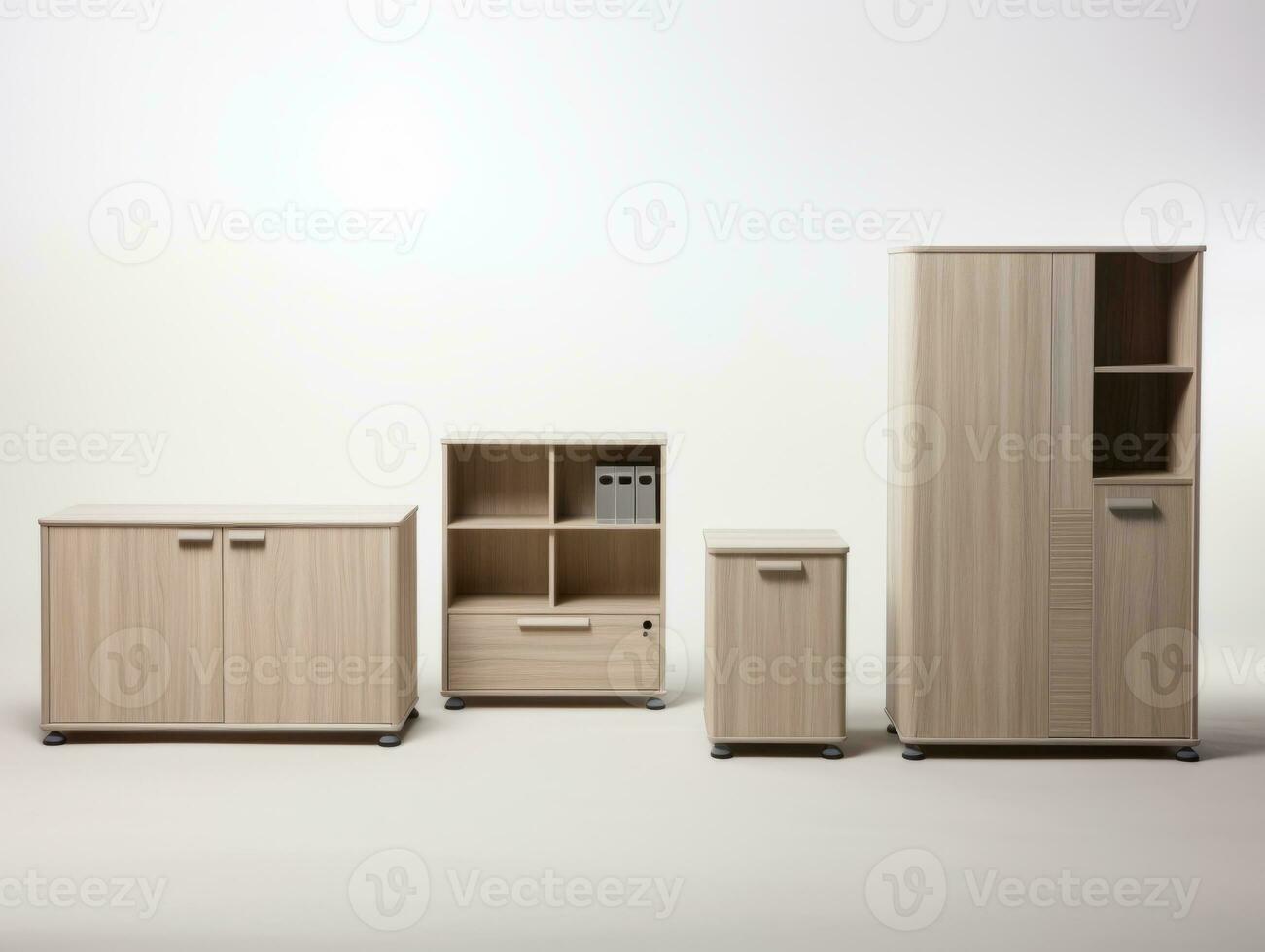 mueble en blanco antecedentes ai generativo foto