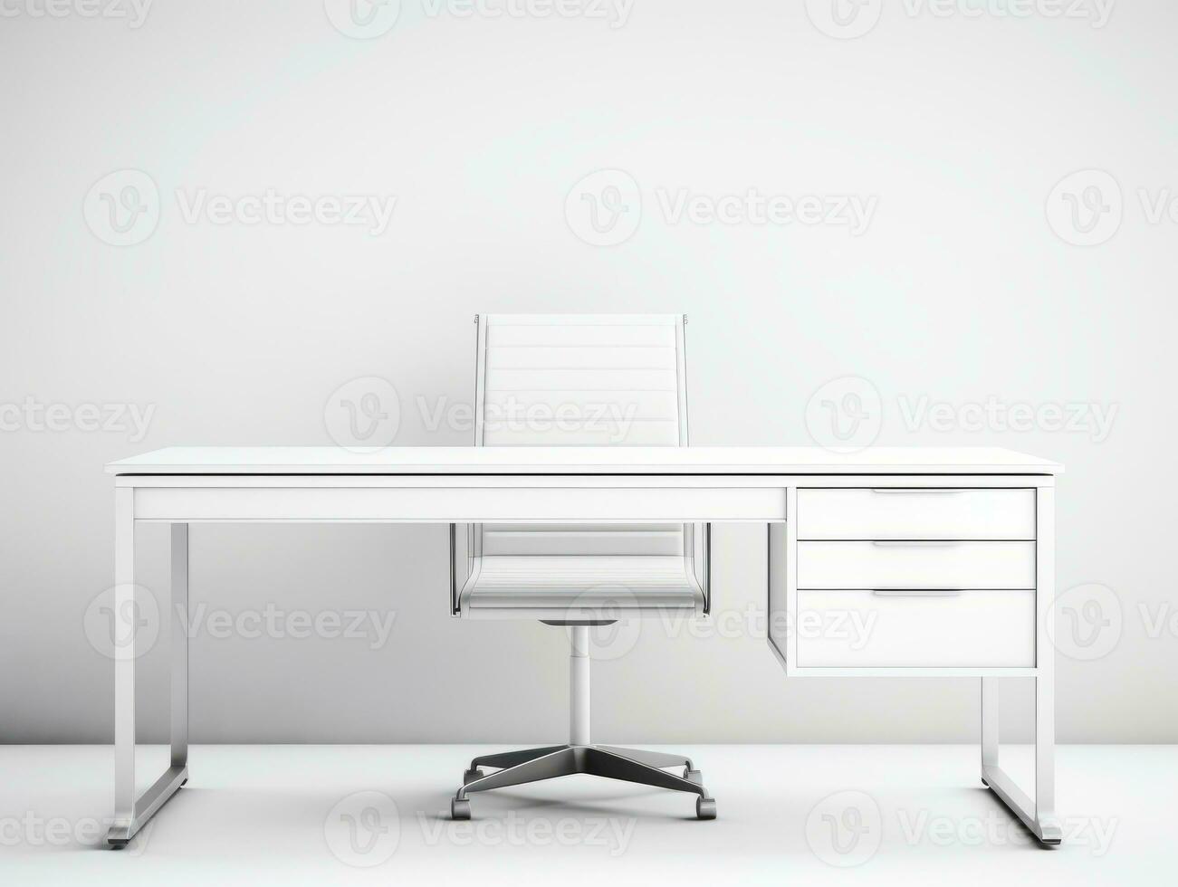 Furniture on white background AI Generative photo