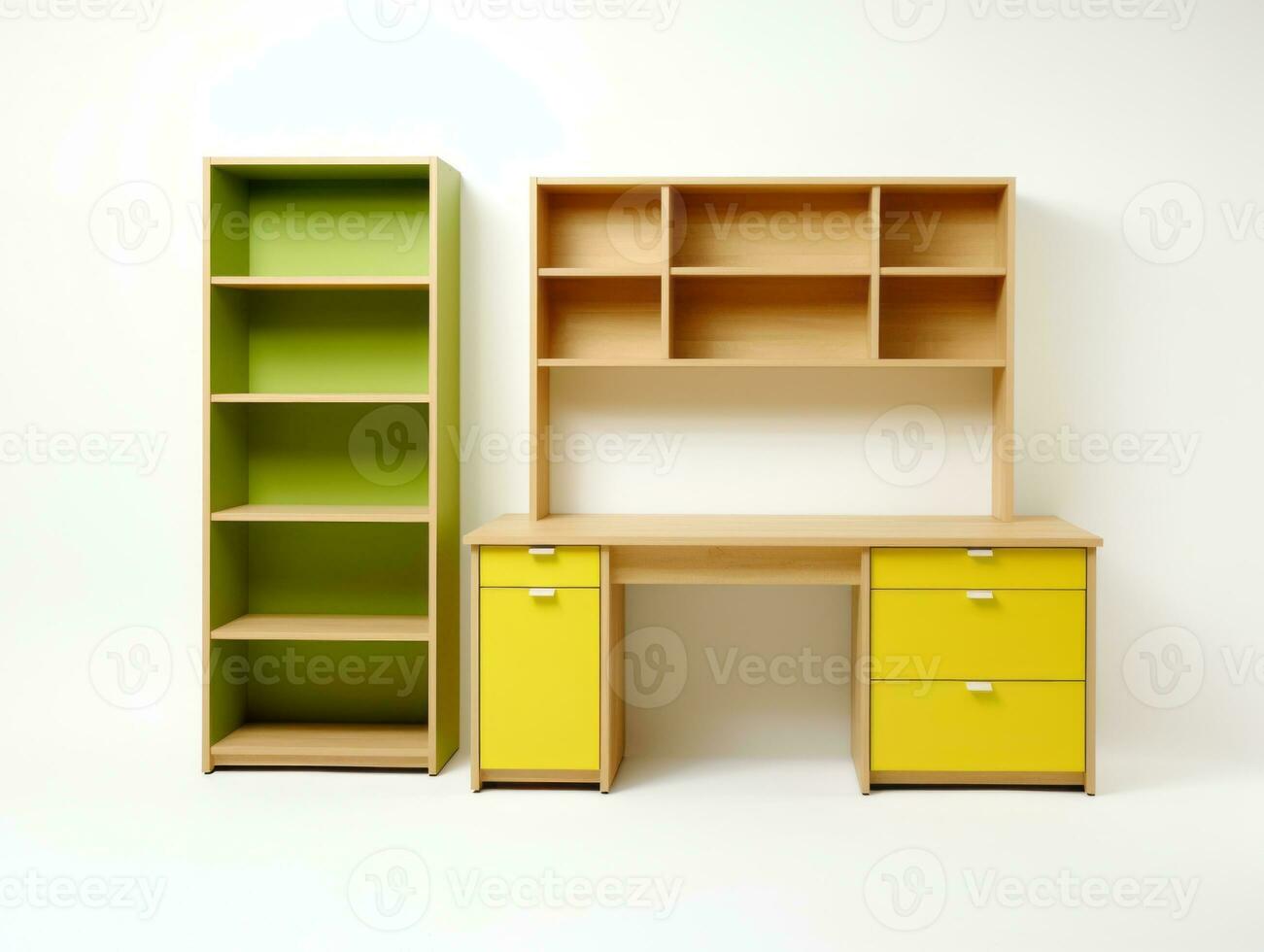 Furniture on white background AI Generative photo