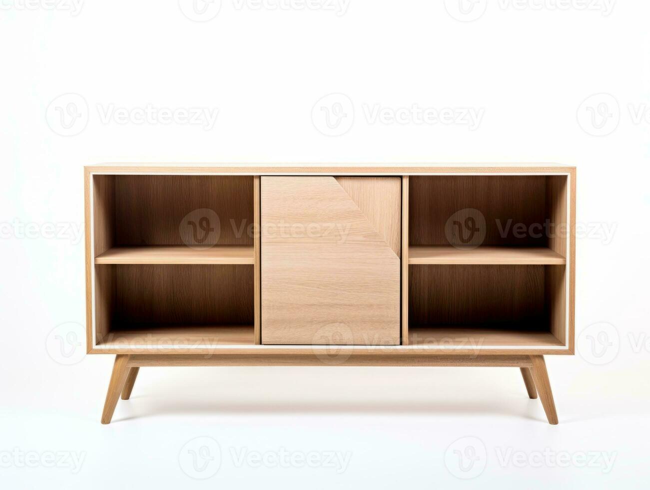 mueble en blanco antecedentes ai generativo foto