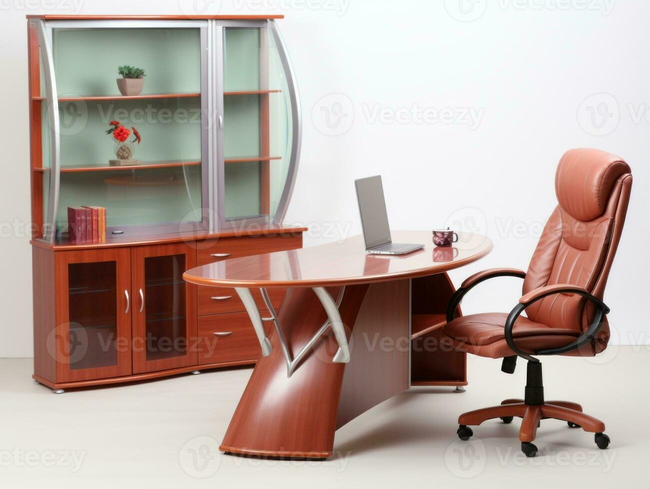 Furniture on white background AI Generative photo