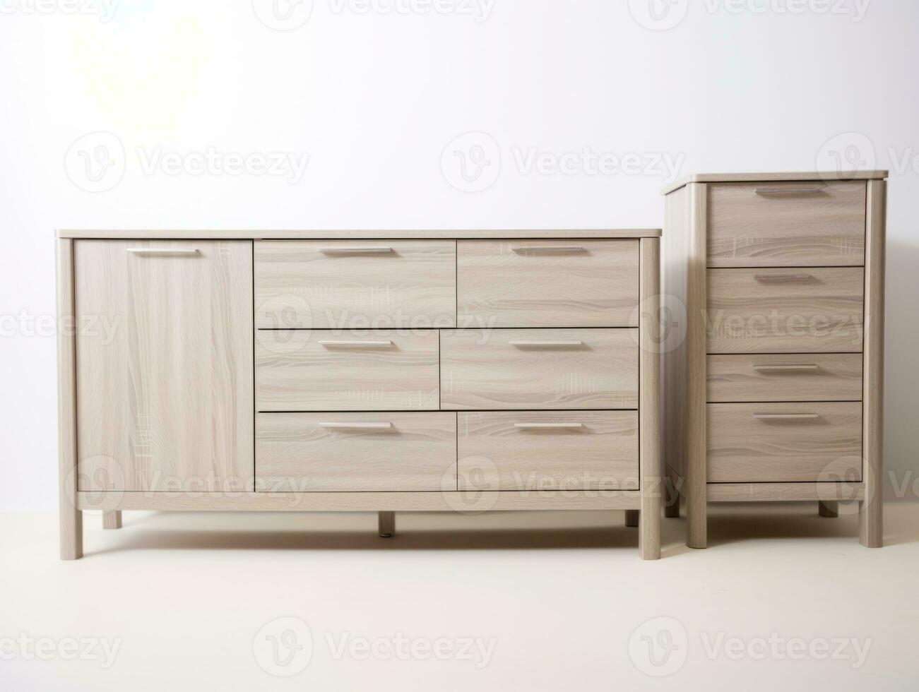 Furniture on white background AI Generative photo