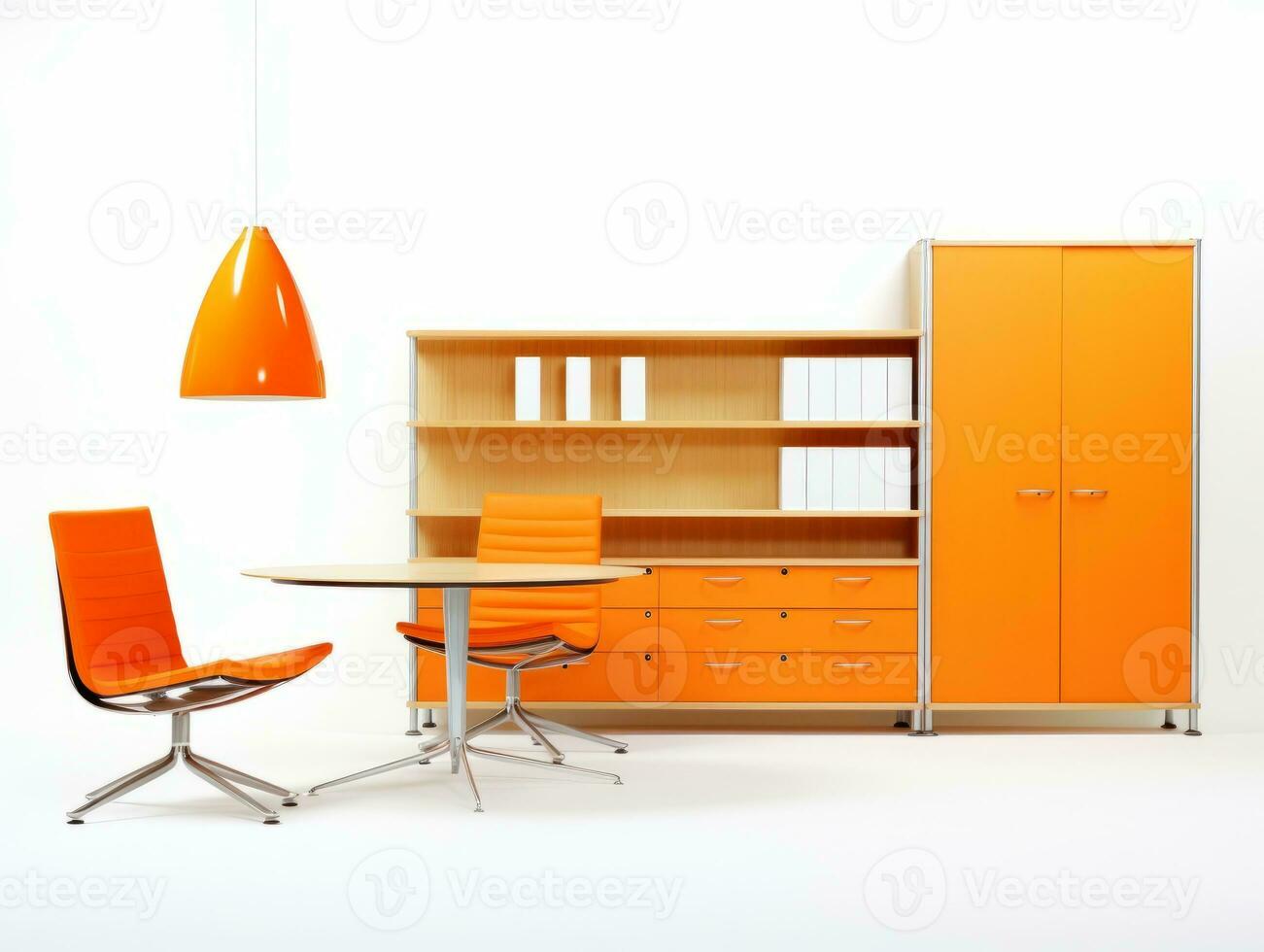 mueble en blanco antecedentes ai generativo foto