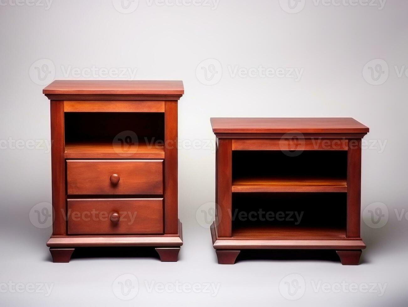 Furniture on white background AI Generative photo