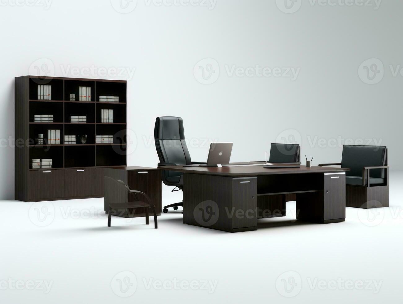 Furniture on white background AI Generative photo