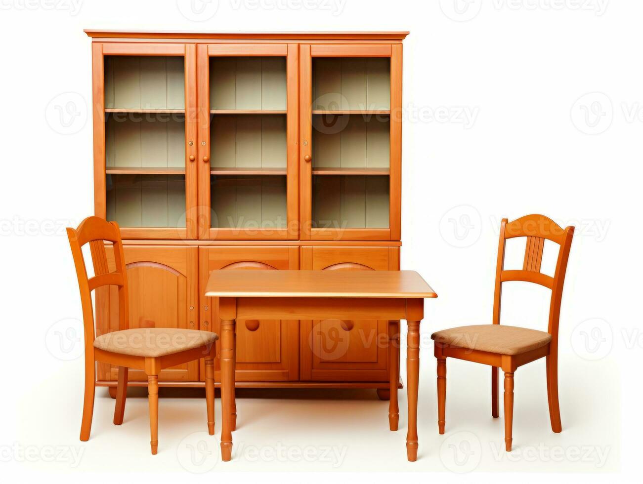 Furniture on white background AI Generative photo